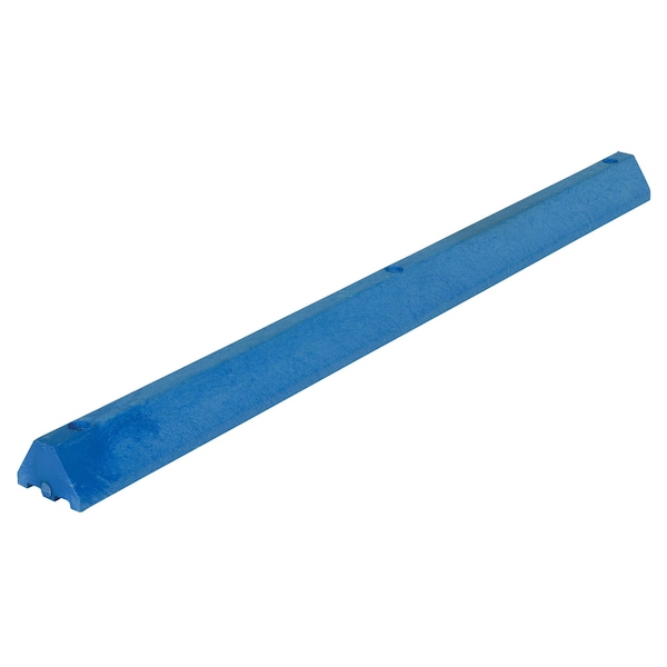 Car Stop, Plastic, 4 Height, 72 Length, 30, Blue